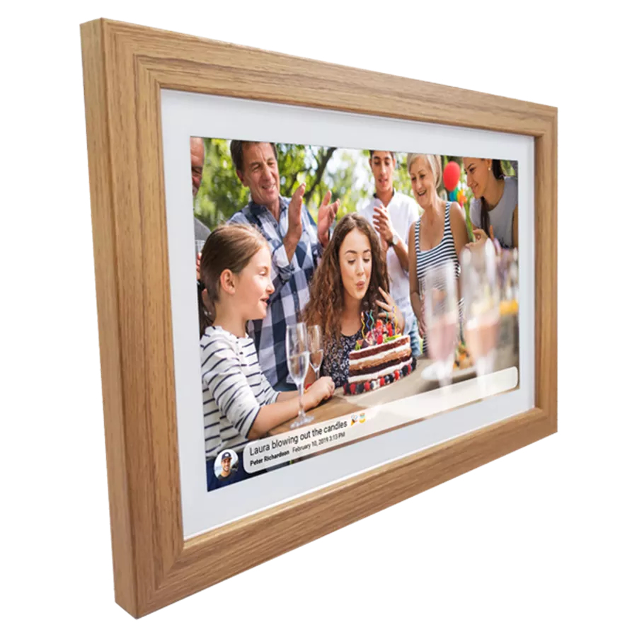 Inter Sales FRAMEO photoframes 1280x800| IPS screen Wooden frame