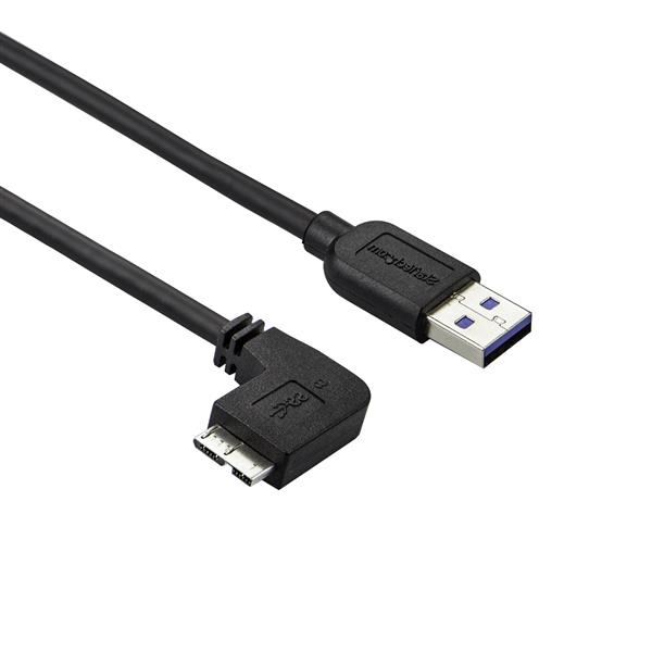 StarTech.com 1m Slim Micro USB 3.0 Kabel linksgewinkelt - USB 3.1 Gen 1 (5 Gbit/s)