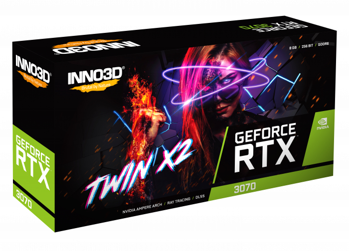 Inno3D GeForce RTX 3070 Twin X2 LHR - Grafikkarten