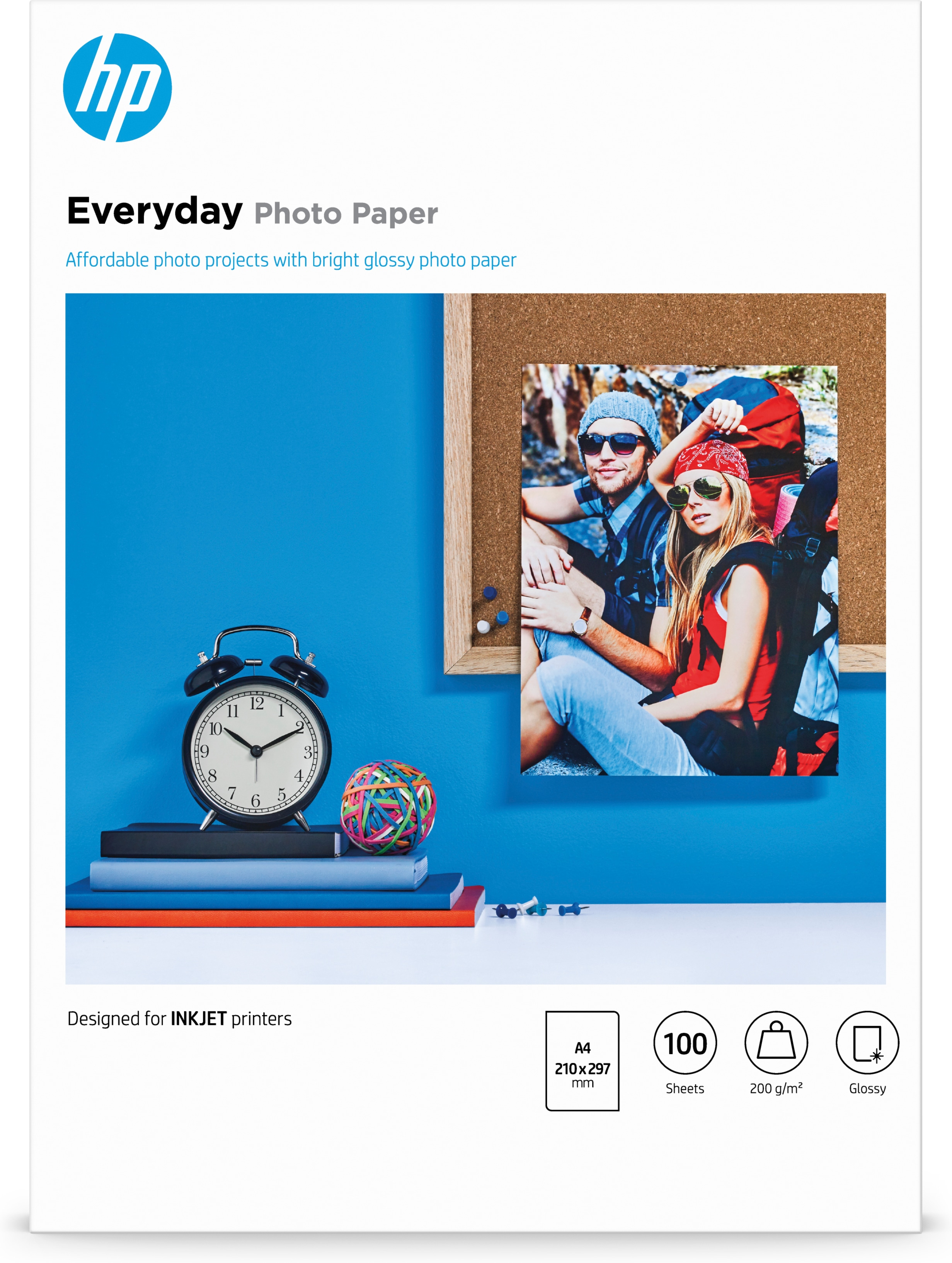 HP Everyday Photo Paper - Glänzend - A4 (210 x 297 mm)