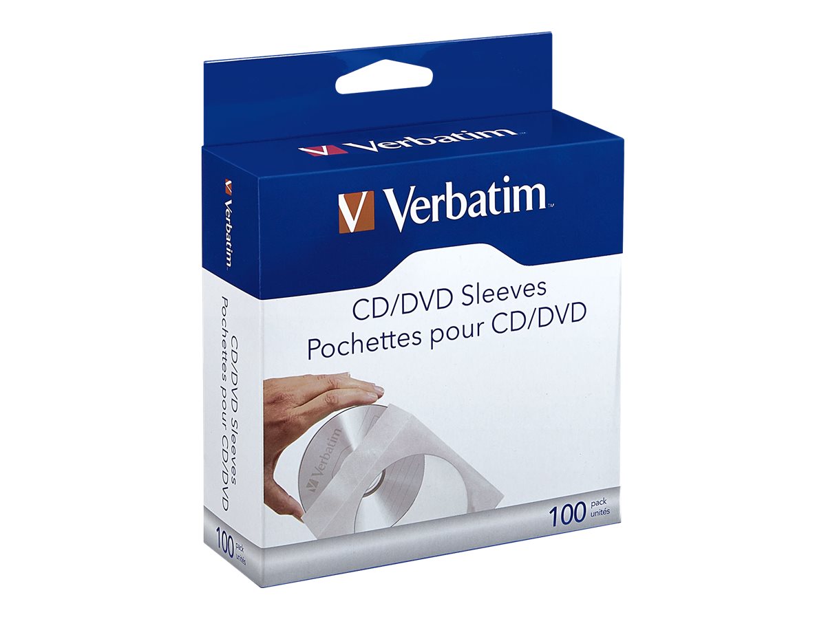 Verbatim CD-/DVD-Hülle - Kapazität: 1 CD/DVD (Packung mit 100)