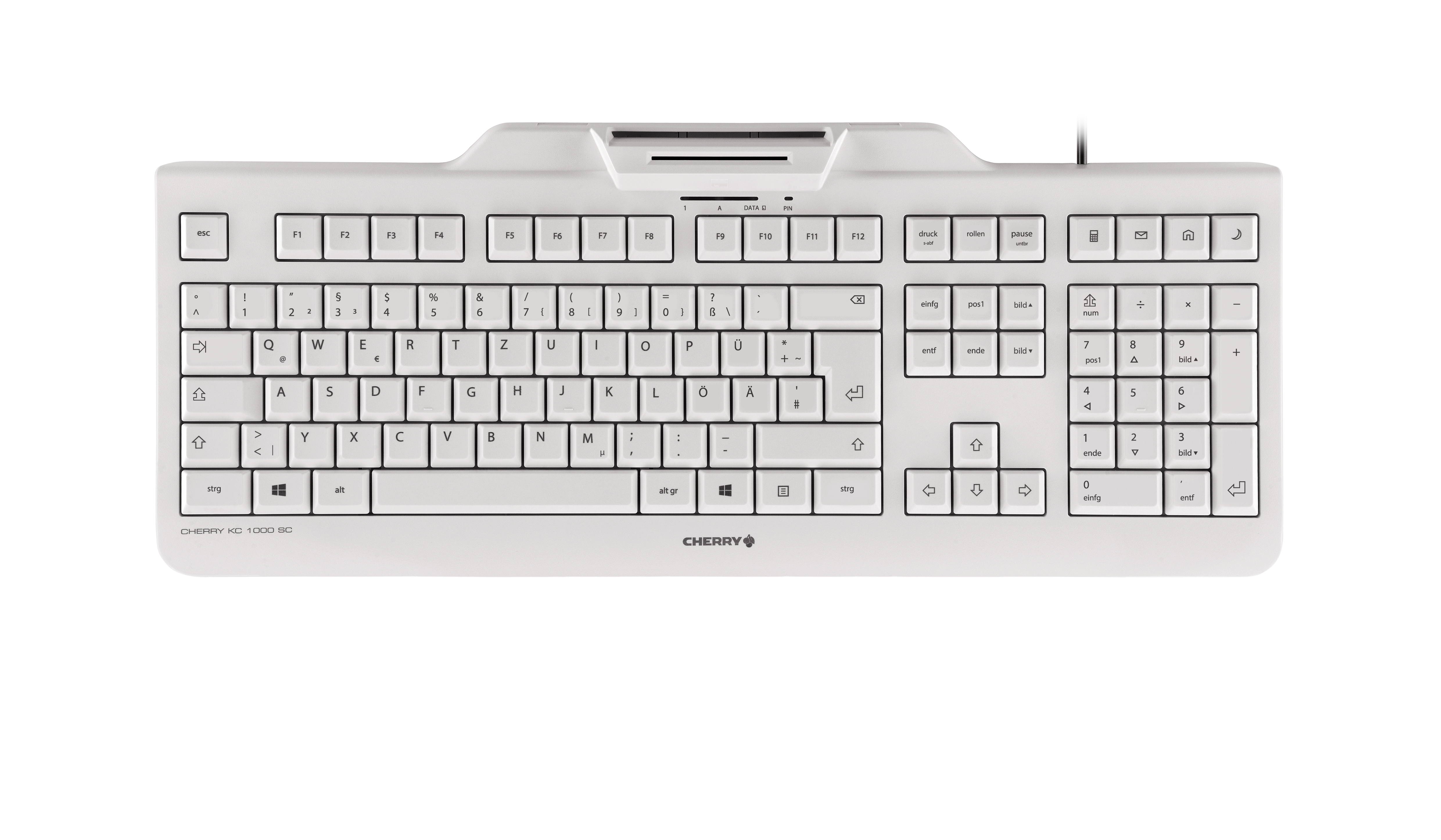 Cherry KC 1000 SC - Tastatur - USB - Pan-Nordic