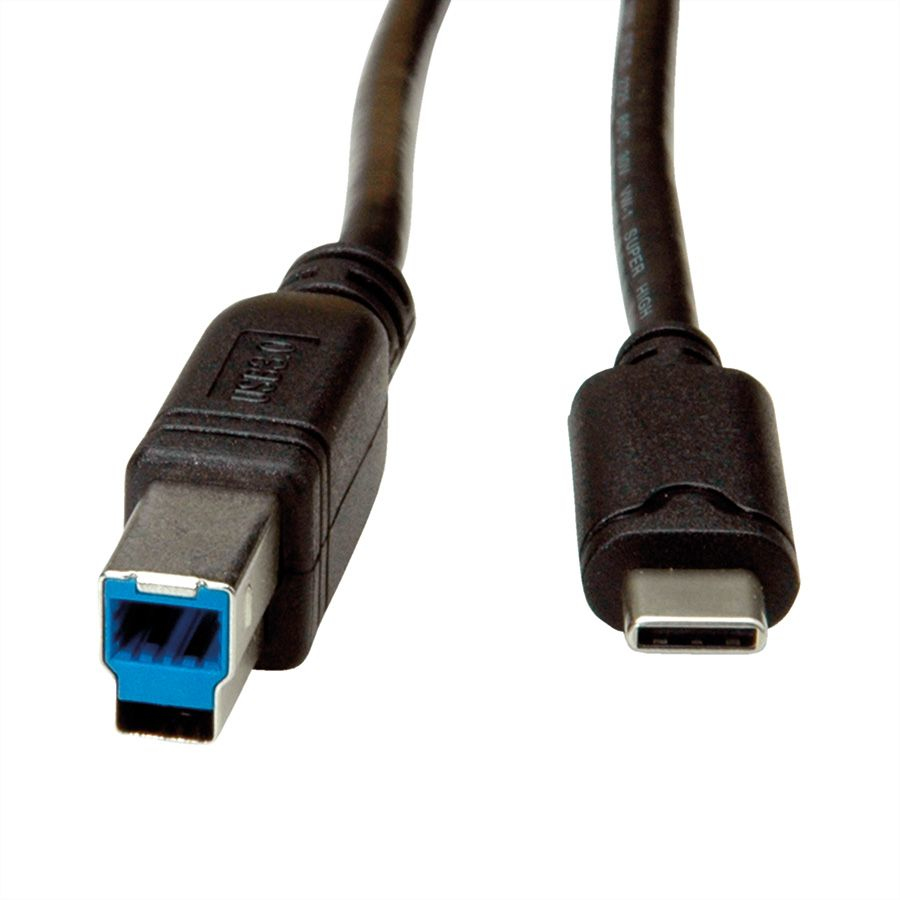 ROLINE 11028881 USB Kabel 3 m USB C USB B Männlich Schwarz