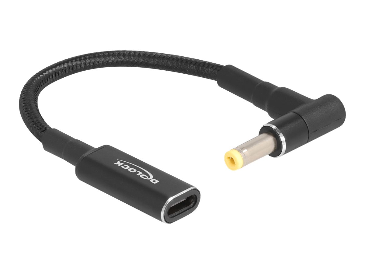 Delock Netzteil - 24 pin USB-C (W) zu Gleichstromstecker 4,8 x 1,7 mm (M)