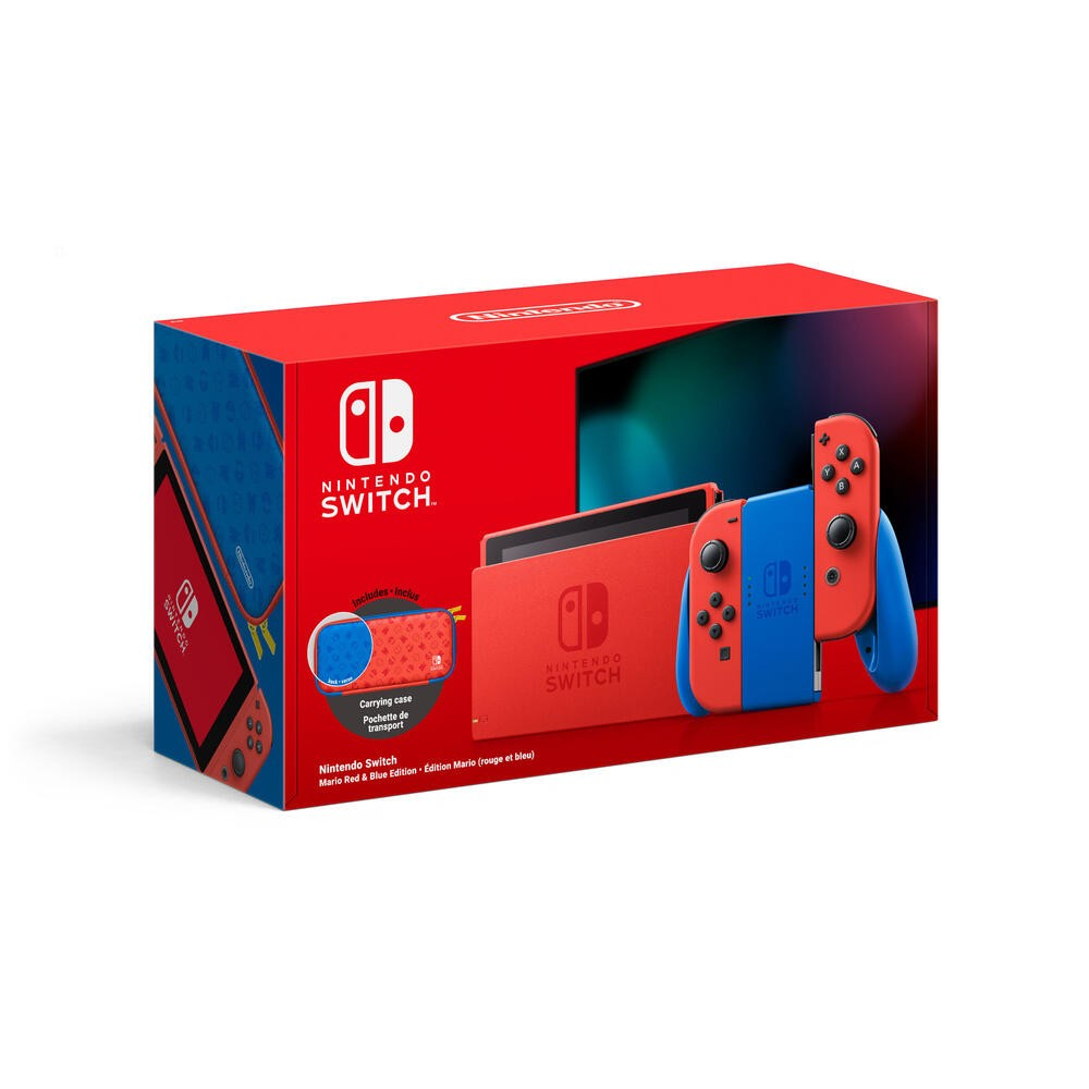 Nintendo Switch Mario Red & Blue Edition - Nintendo Switch - 768 MHz - 4000 MB - Facebook - Skype - Twitter - Blau - Rot - Digital