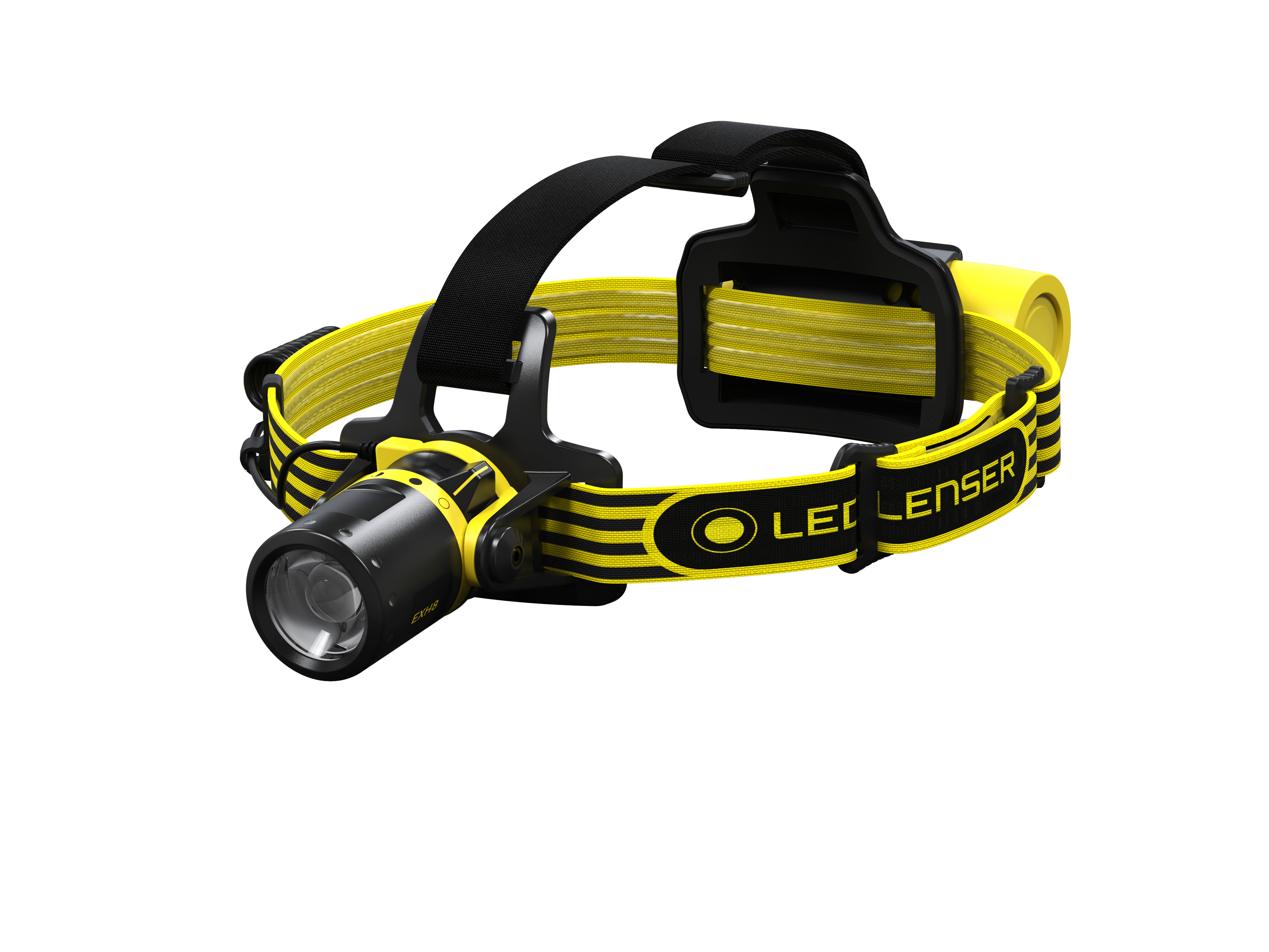 LED Lenser EXH8 - Stirnband-Taschenlampe - Schwarz - Gelb - IP68 - 180 lm - 120 m - 40 h