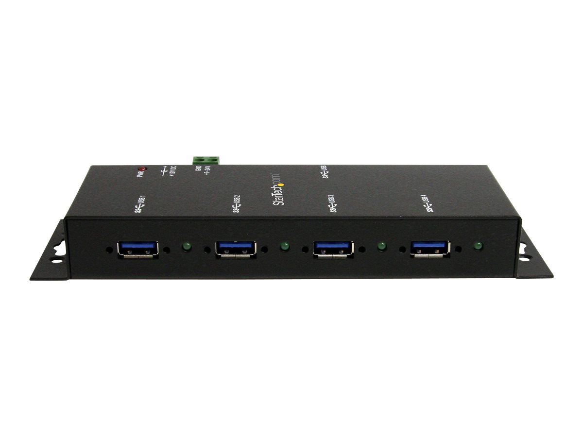 StarTech.com Montierbarer 4 Port Industrieller USB 3.0 SuperSpeed Hub inkl. Netzteil