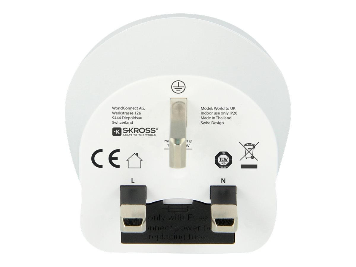 SKROSS Country Travel Adapter World to UK - Adapter für Power Connector
