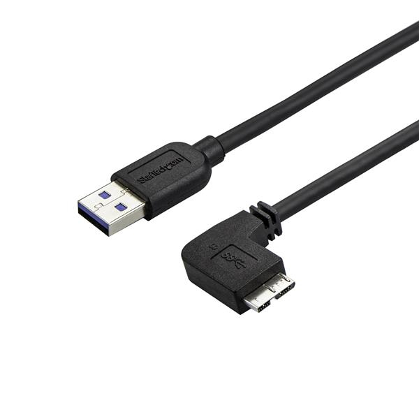 StarTech.com 1m Slim Micro USB 3.0 Kabel rechtsgewinkelt - USB 3.1 Gen 1 (5 Gbit/s)