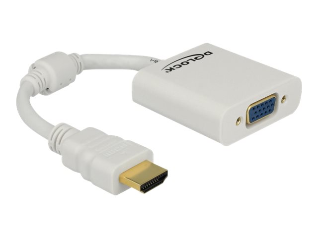 Delock Adapter HDMI-A Stecker > VGA Buchse - Videoadapter - HDMI männlich zu HD-15 (VGA)