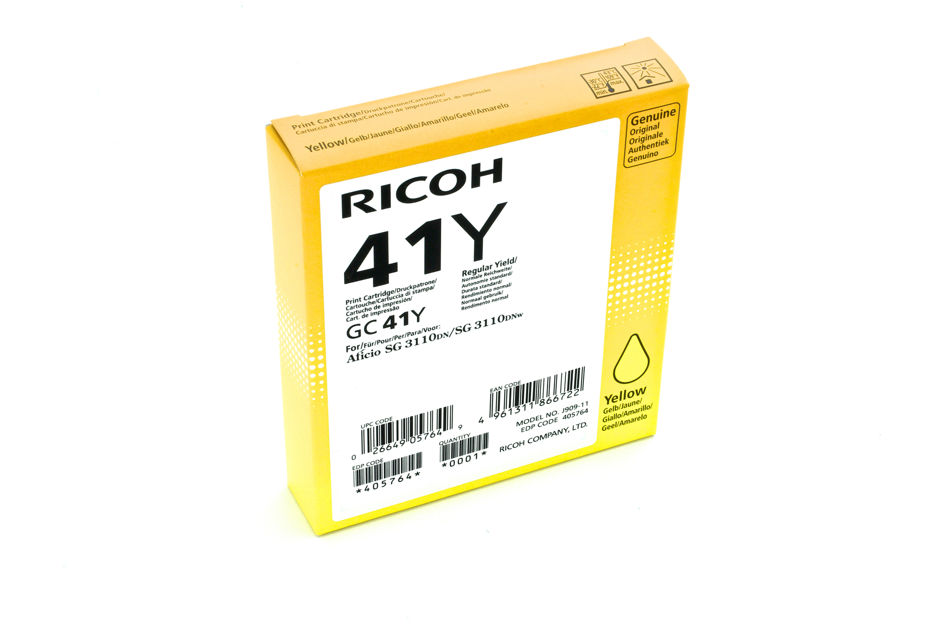 Ricoh Gelb - Original - Tintenpatrone - für Ricoh Aficio SG 3100