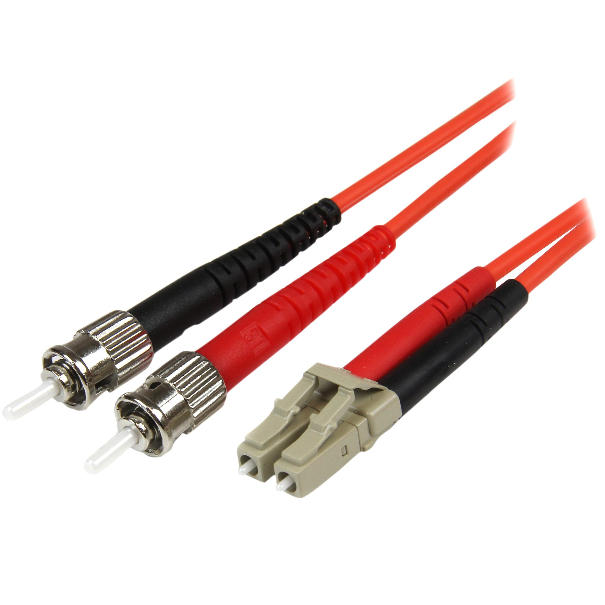 StarTech.com 1m Fiber Optic Cable - Multimode Duplex 50/125 - LSZH - LC/ST - OM2 - LC to ST Fiber Patch Cable - Patch-Kabel - ST multi-mode (M)