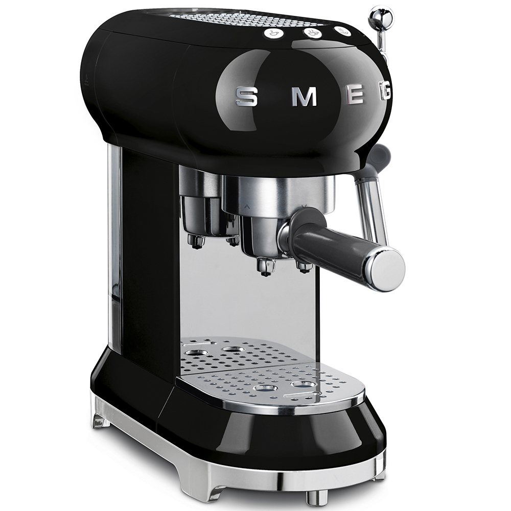 SMEG ECF01BLEU - Espressomaschine - 1 l - Gemahlener Kaffee - 1350 W - Schwarz