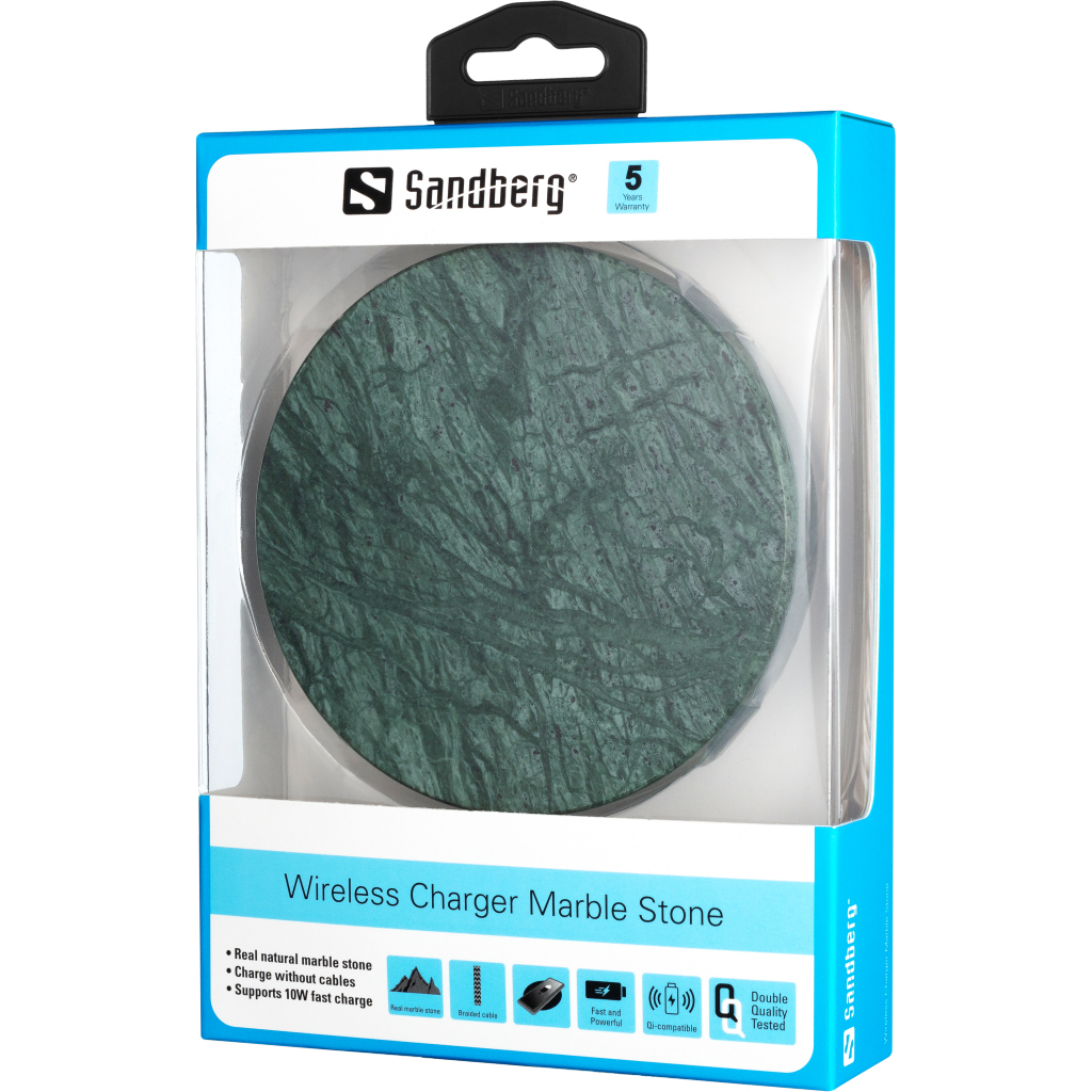 SANDBERG Marble Stone Charger - Induktive Ladematte
