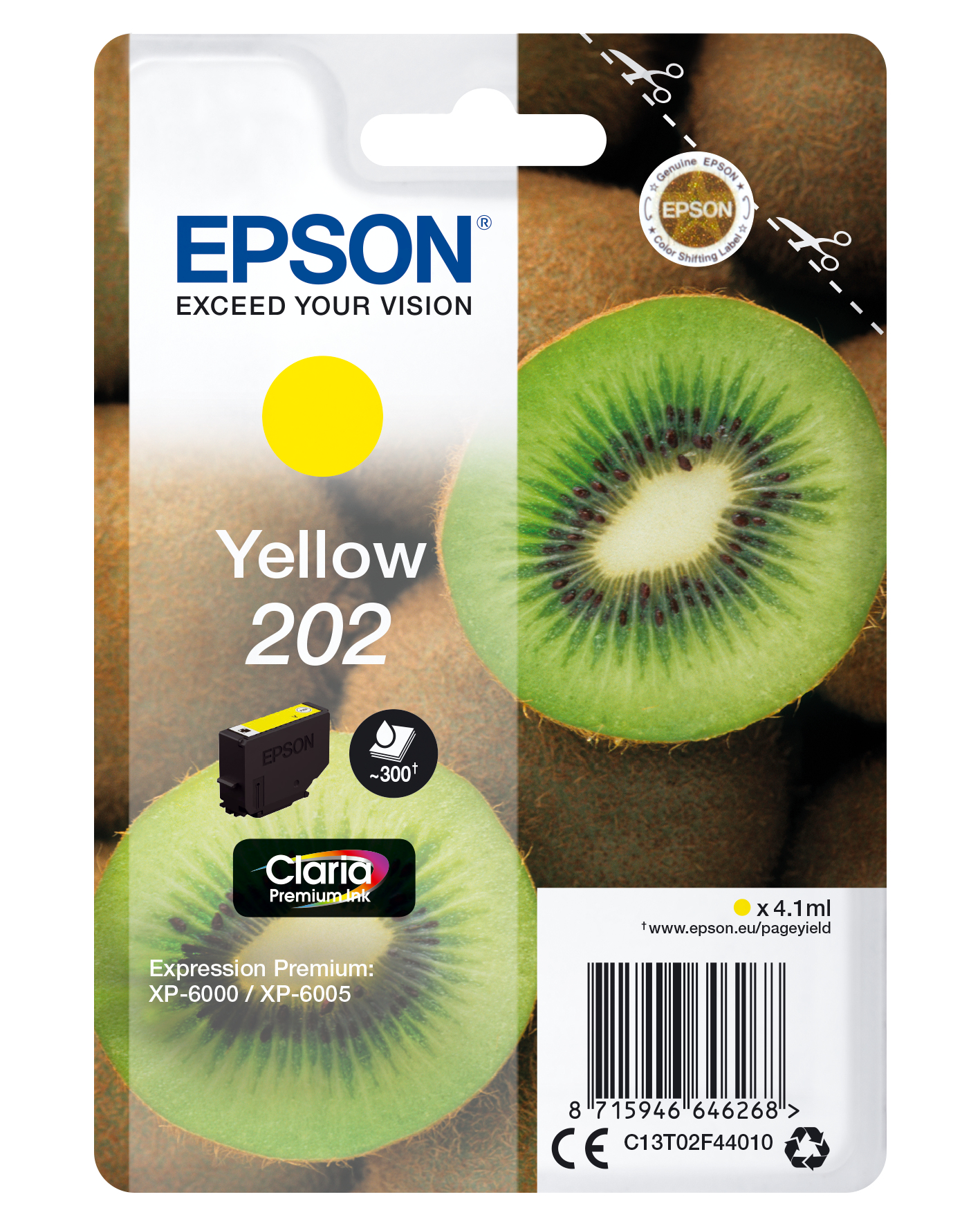 Epson 202 - 4.1 ml - Gelb - Original - Tintenpatrone