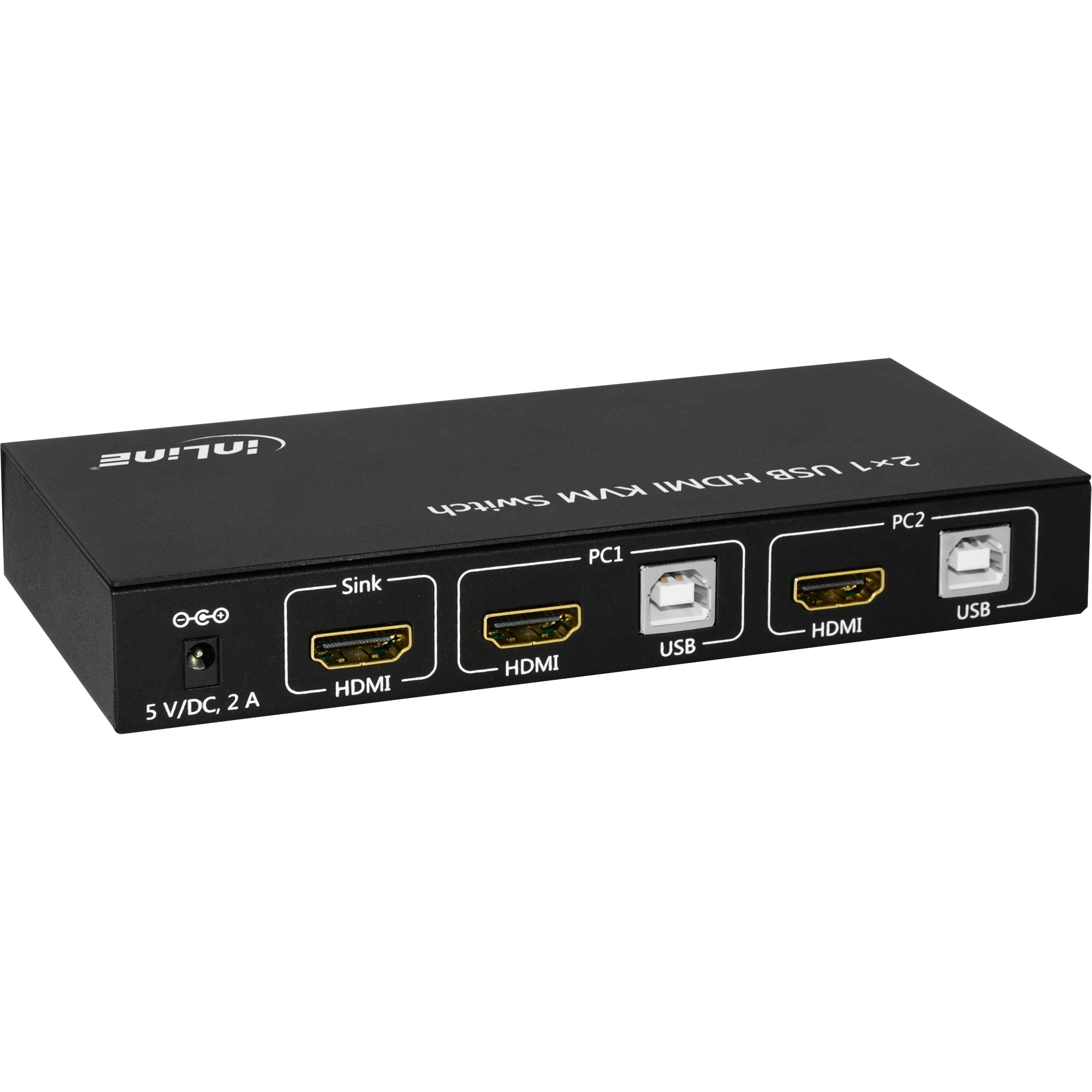 InLine 2x1 HDMI KVM Switch - KVM-/Audio-/USB-Switch