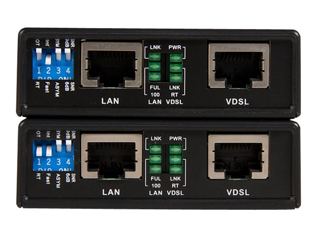 StarTech.com Ethernet Extender Kit VDSL2 -  Lan Netwerk Extender 10/100 Mbits/s bis zu 1 km