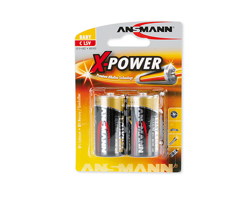 Ansmann X-POWER Baby C - Batterie 2 x C - Alkalisch
