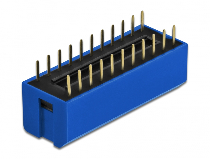 Delock DIP flip switch piano 11-digit 2.54 mm pitch THT vertical - DIP-Schalter - Blau (Packung mit 2)