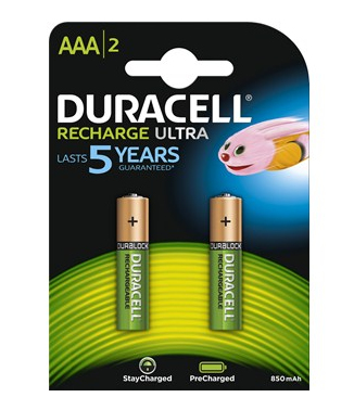 Duracell StayCharged DX2400 - Batterie 2 x AAA - NiMH - (wiederaufladbar)