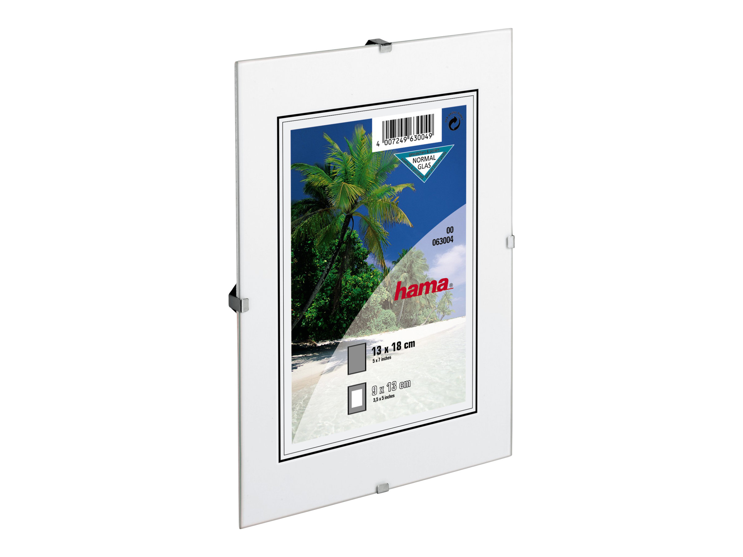 Hama Frameless Picture Holder Clip-Fix - Fotohalter - Konzipiert für: 3.5x5 Zoll (9x13 cm)