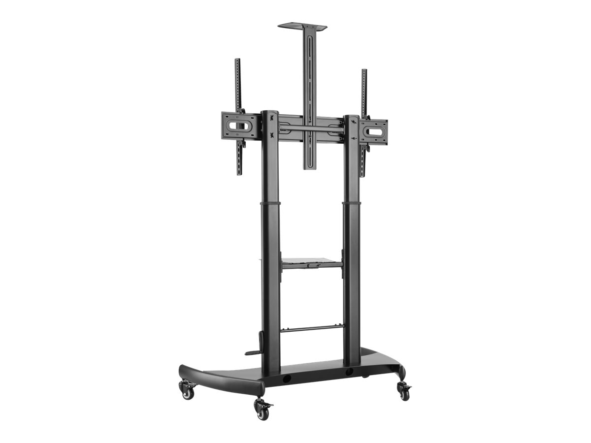 9149226000 V7 TVCART2 - Wagen - für LCD-Display - Kunststoff, hochwertiger kaltgewalzter Stahl - mattschwarz - Bildschirmgröße: 152.4-254 cm (60"-100")