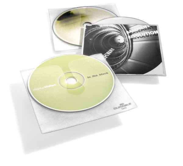 Durable CD COVER Pocket - CD-Hülle - Kapazität: 1 CD - durchsichtig (Packung mit 10)