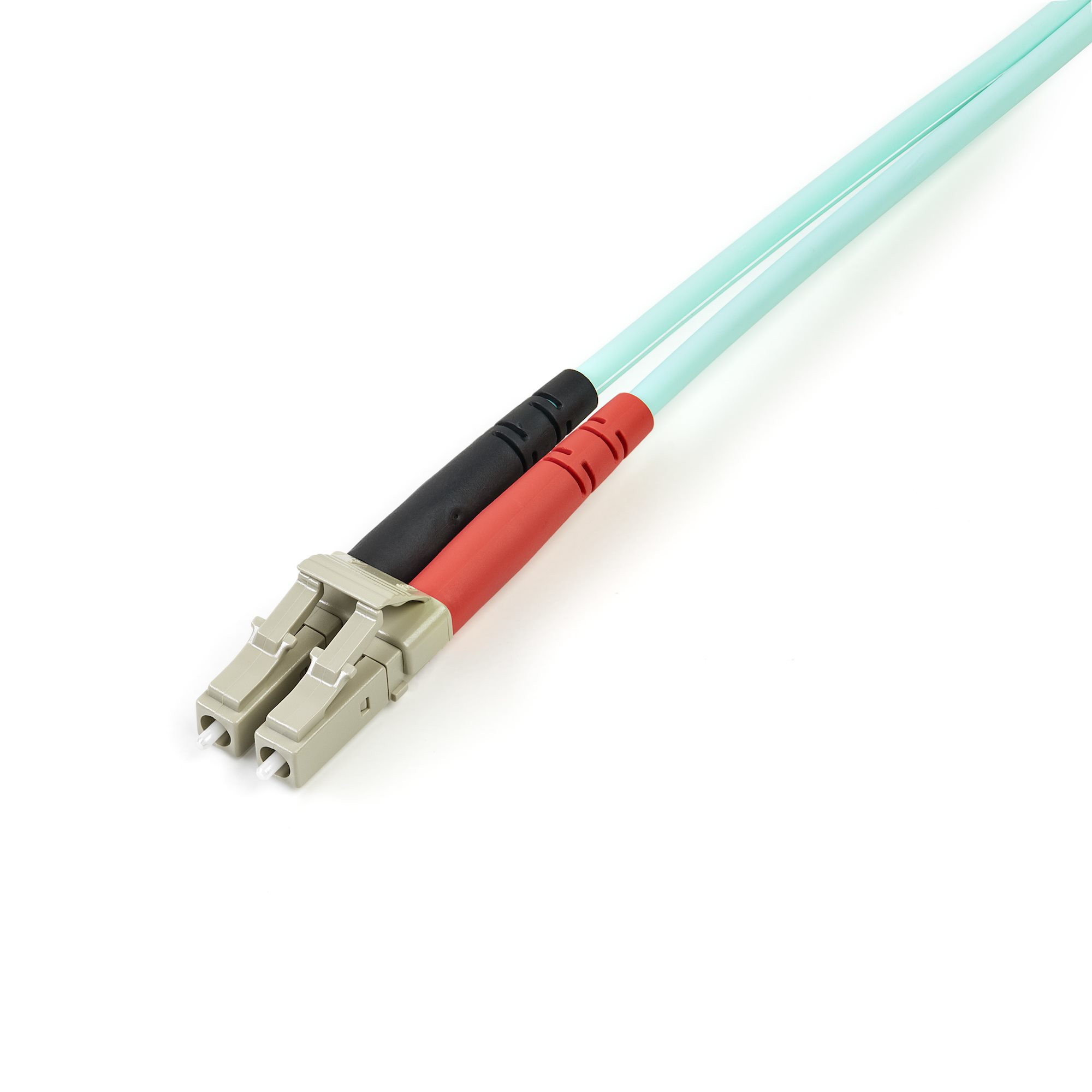 StarTech.com 2m Fiber Optic Cable - 10 Gb Aqua - Multimode Duplex 50/125 - LSZH - LC/LC - OM3 - LC to LC Fiber Patch Cable - Patch-Kabel - LC Multi-Mode (M)