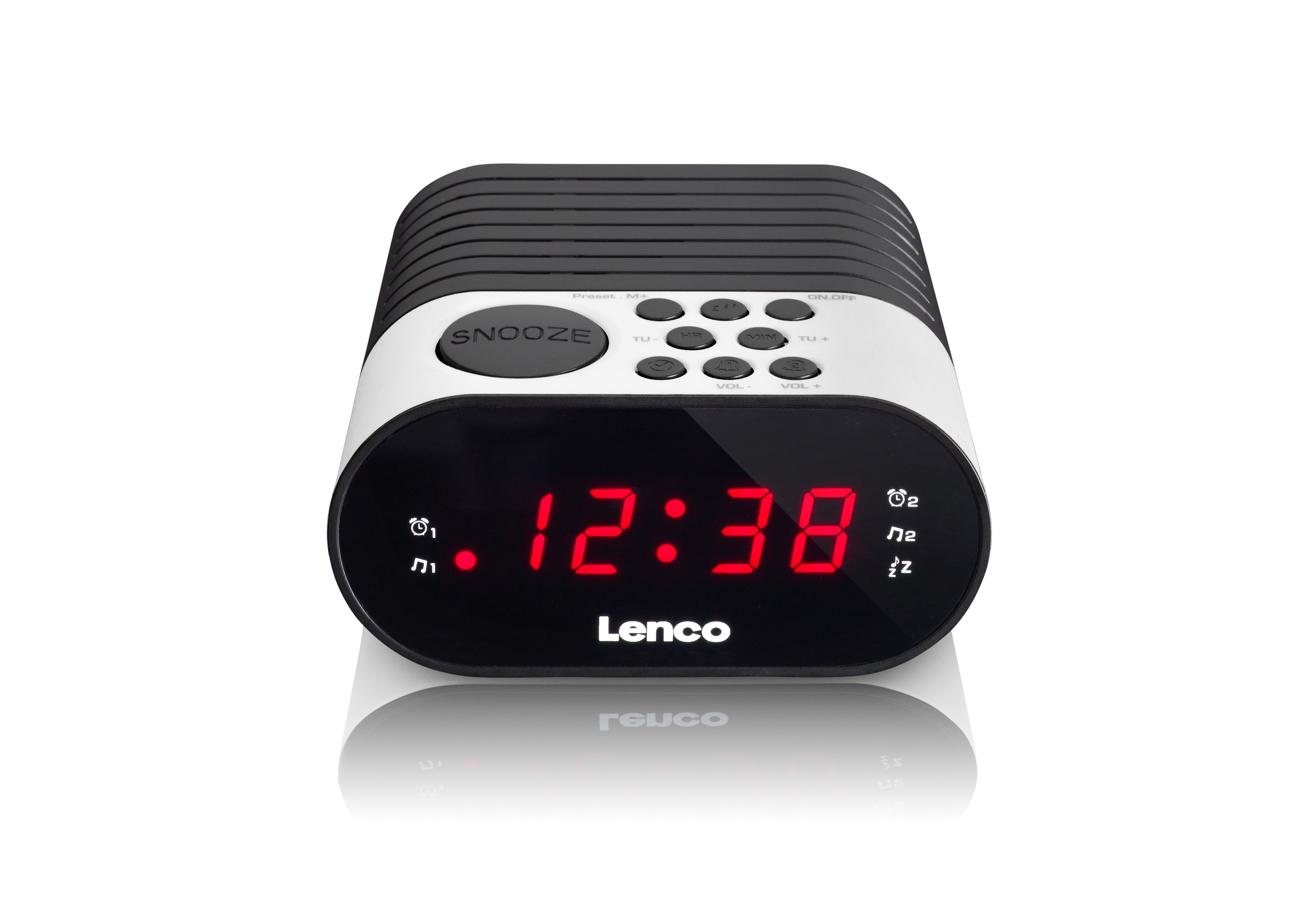 Lenco CR-07 - Radiouhr - 0.3 Watt - weiß