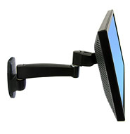 Ergotron 200 Series - Befestigungskit (Wandarm) - für Monitor - 1 Verlängerung - Stahl - Schwarz - Bildschirmgröße: bis zu 81,3 cm (bis zu 32 Zoll)