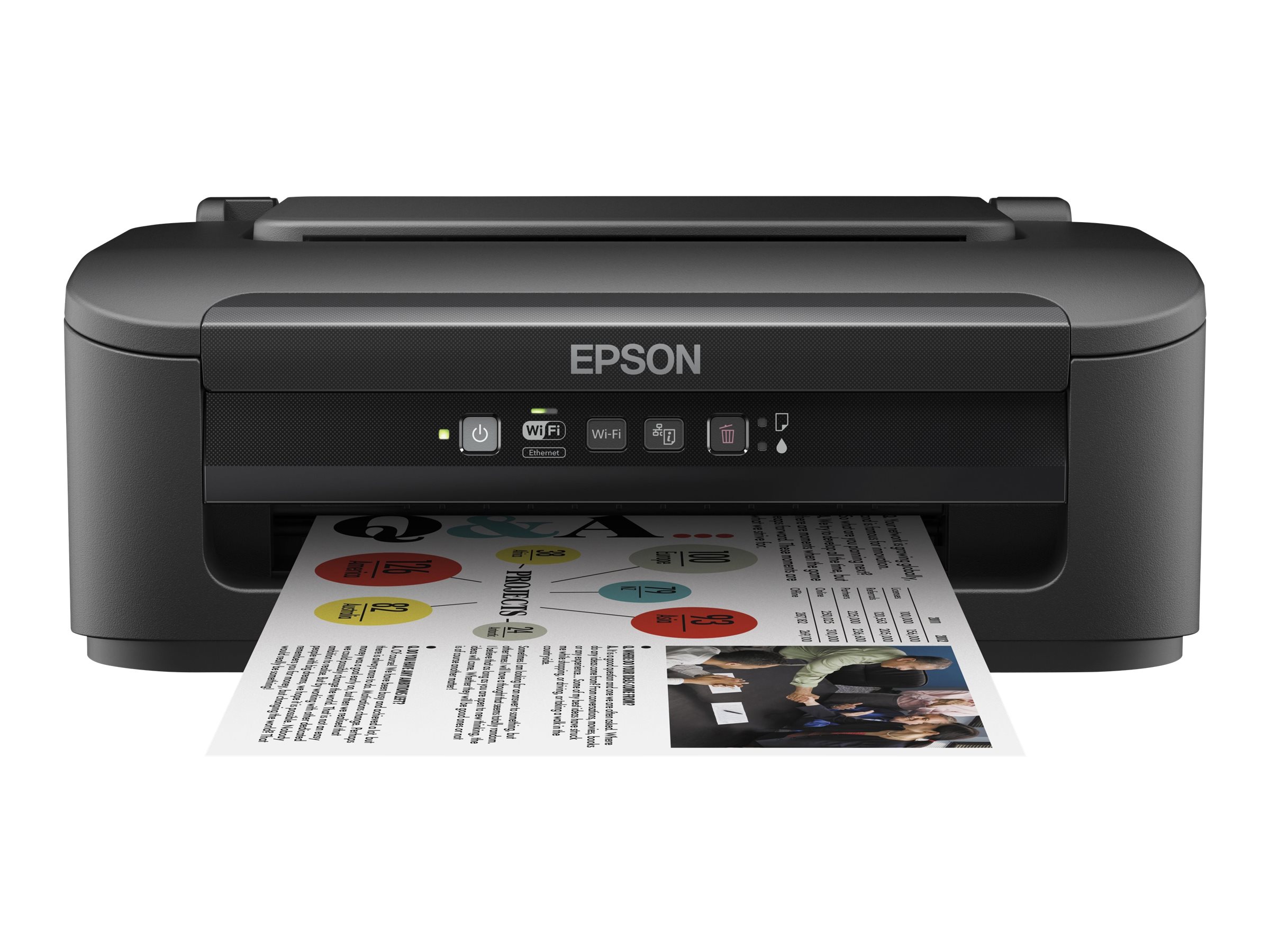 Epson WorkForce WF-2010W - Drucker - Farbe - Tintenstrahl - A4/Legal - 5760 x 1440 dpi - bis zu 9 Seiten/Min. (einfarbig)/