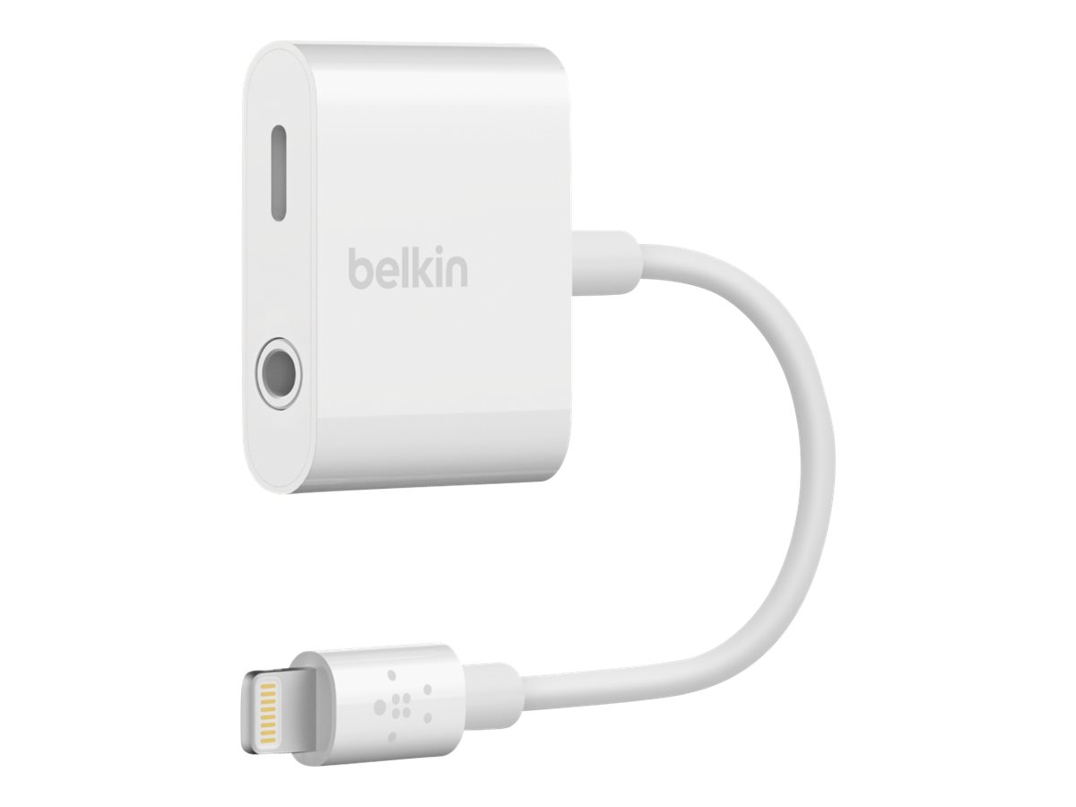 Belkin 3.5 mm Audio + Charge RockStar - Lightning zu Kopfhörer Anschluss / Ladeadapter - Lightning (M)