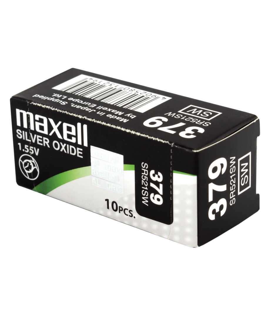 Maxell 18293000 - Einwegbatterie - SR521SW - Siler-Oxid (S) - 1,55 V - 10 Stück(e) - 16 mAh
