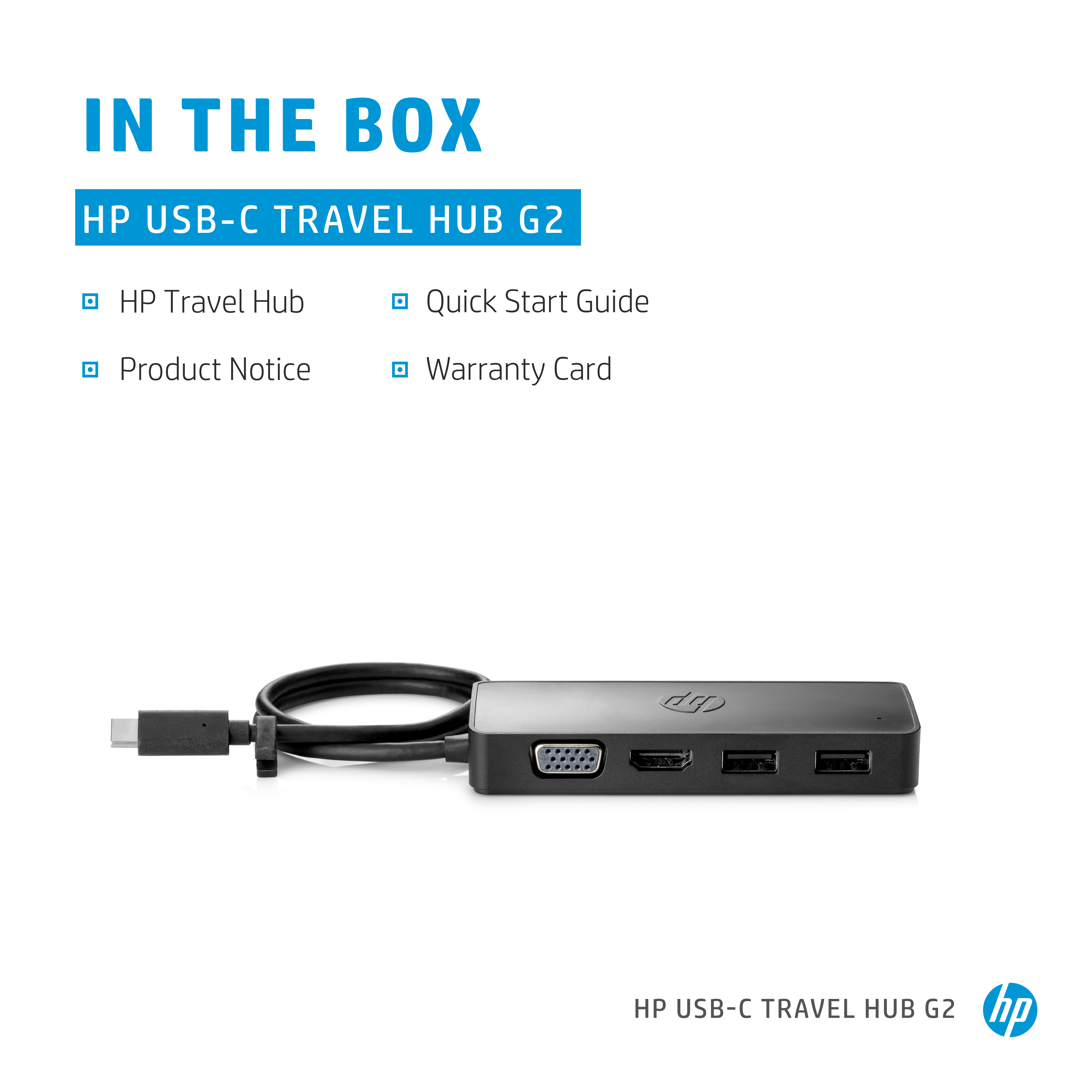 HP Travel Hub G2 - Port replicator USB-C
