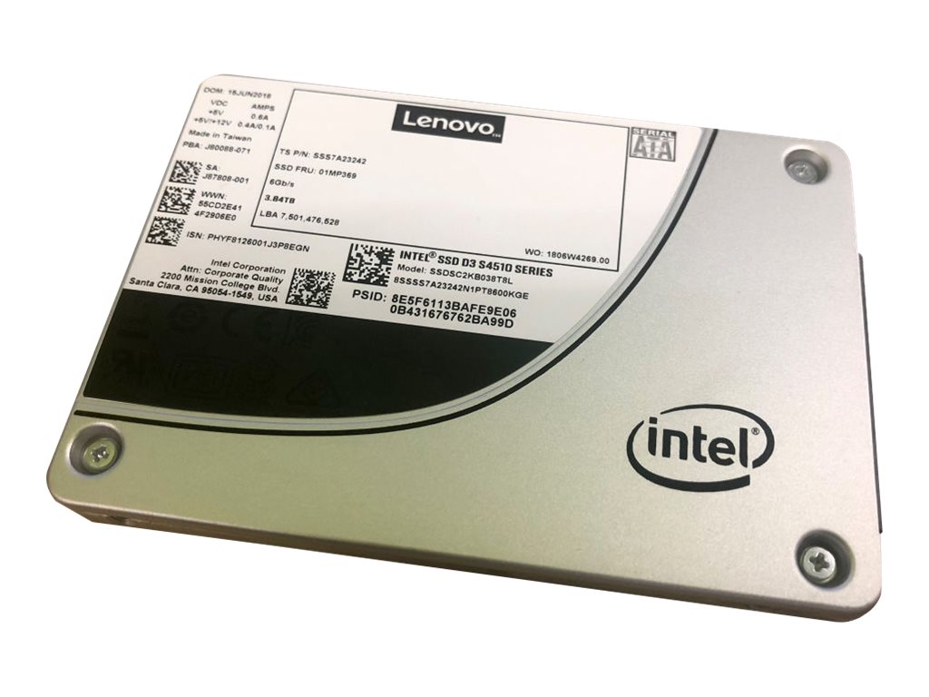 Lenovo Intel S4510 Entry - SSD - verschlüsselt - 1.92 TB - Hot-Swap - 2.5" (6.4 cm)