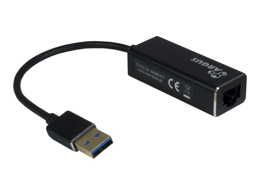 Inter-Tech Argus IT-810 - Netzwerkadapter - USB 3.0 - Gigabit Ethernet