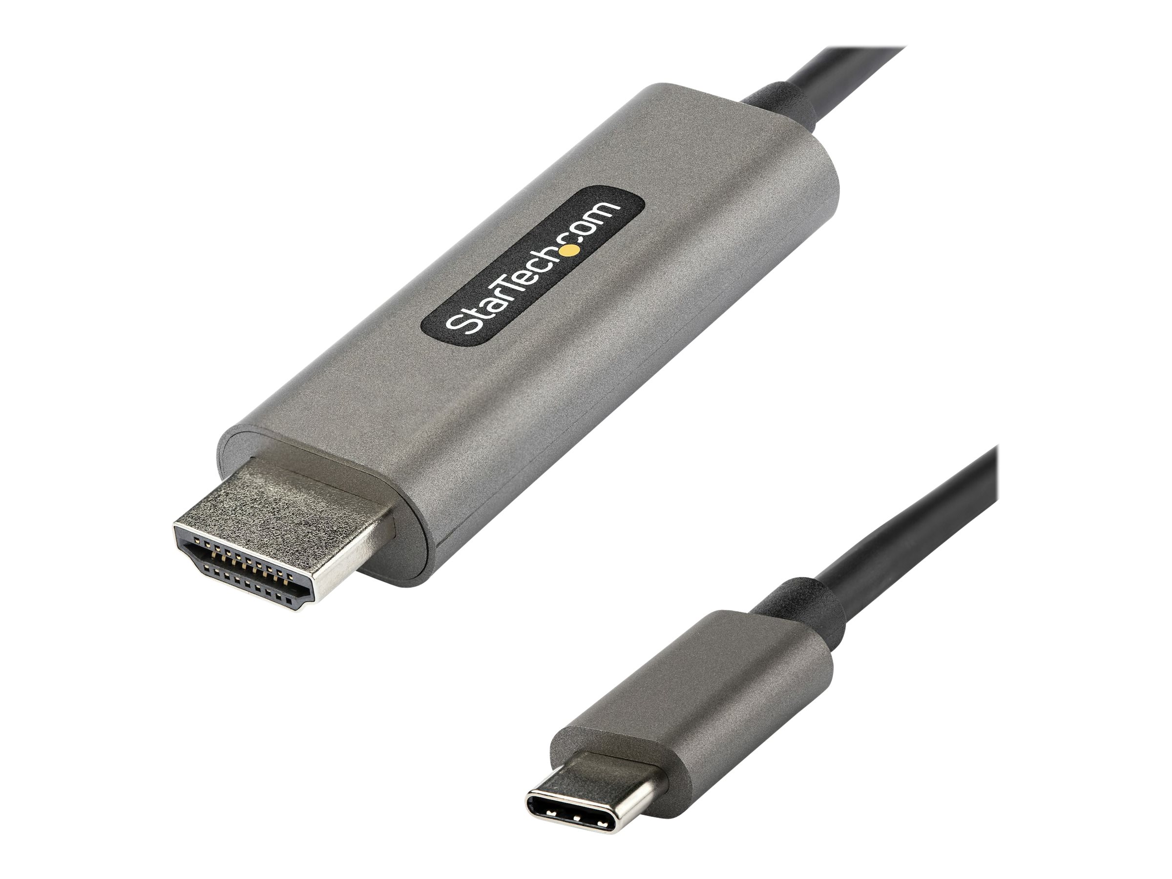 StarTech.com 6ft (2m) USB C to HDMI Cable 4K 60Hz with HDR10, Ultra HD USB Type-C to 4K HDMI 2.0b Video Adapter Cable, USB-C to HDMI HDR Monitor/Display Converter, DP 1.4 Alt Mode HBR3 - Thunderbolt 3 Compatible (CDP2HDMM2MH)