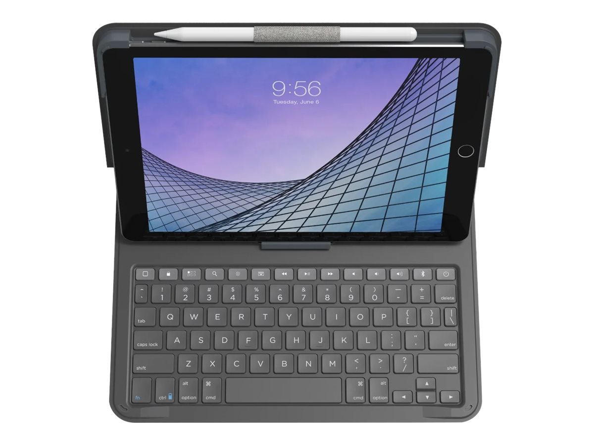 ZAGG Messenger Folio 2 - Tastatur und Foliohülle - Bluetooth - QWERTZ - Deutsch - holzkohlefarben  Tastatur, holzkohlefarben  Gehäuse - für Apple 10.2-inch iPad (7. Generation, 8. Generation)
