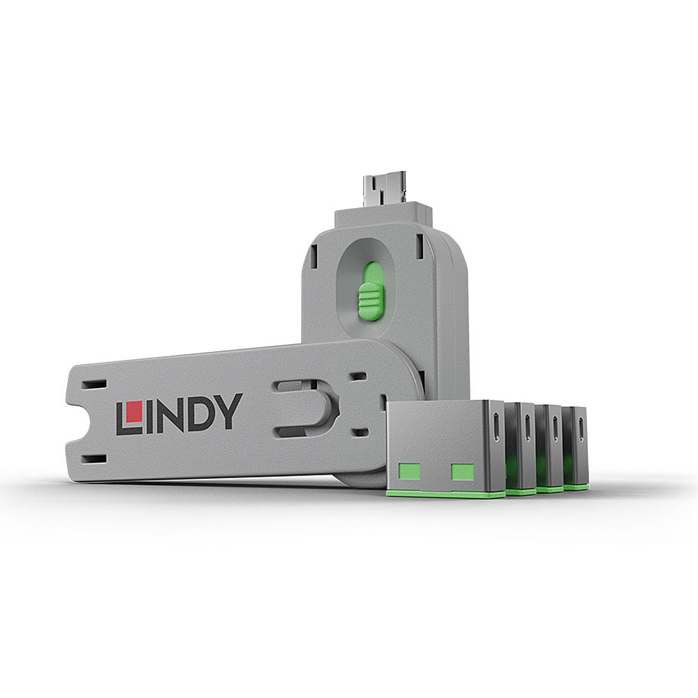 Lindy USB Port Blocker - USB-Portblocker - grün