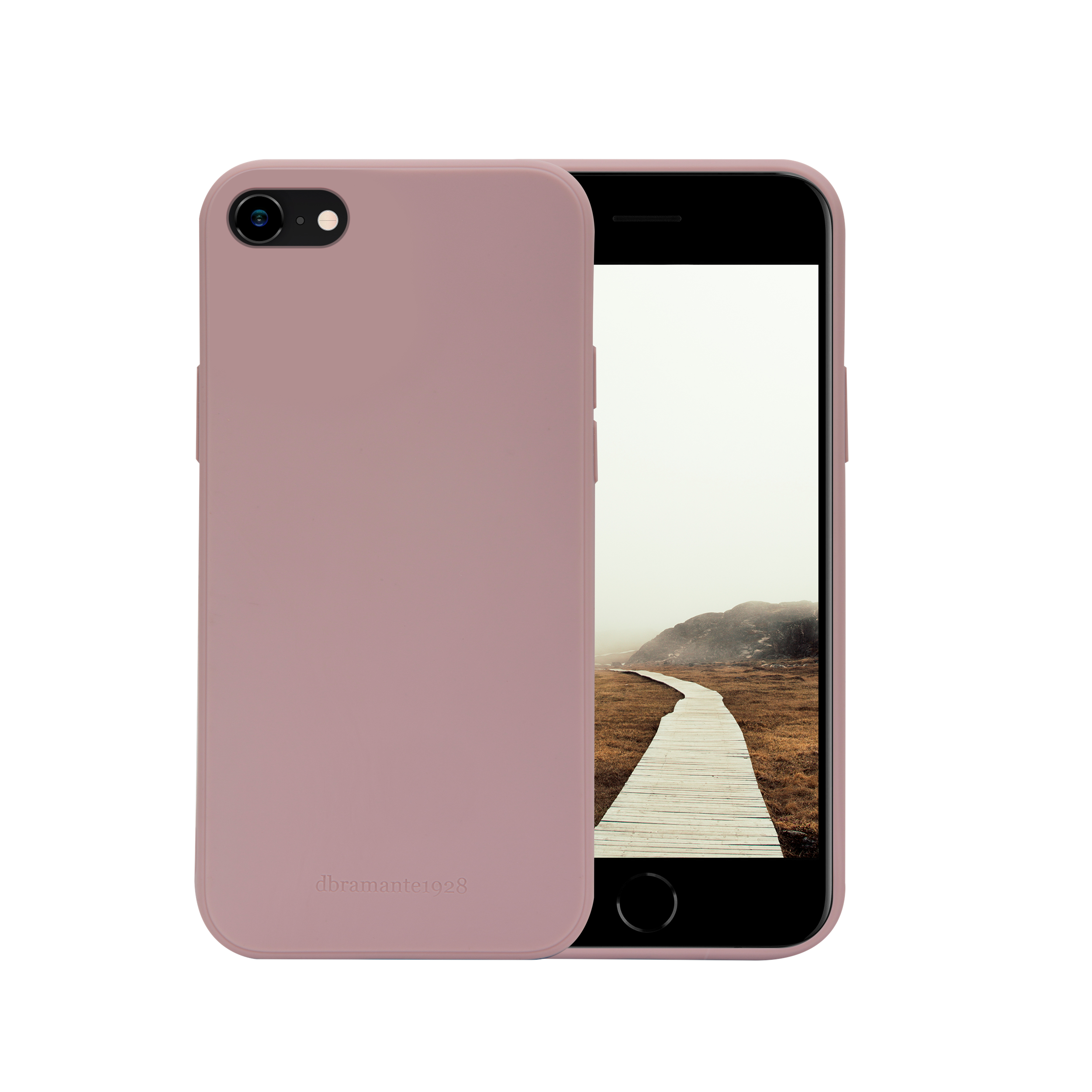 dbramante1928 Greenland - Hintere Abdeckung für Mobiltelefon - Snap-on - 100 % recycelter Kunststoff - rosa sandfarben - für Apple iPhone 7, 8, SE (2. Generation)