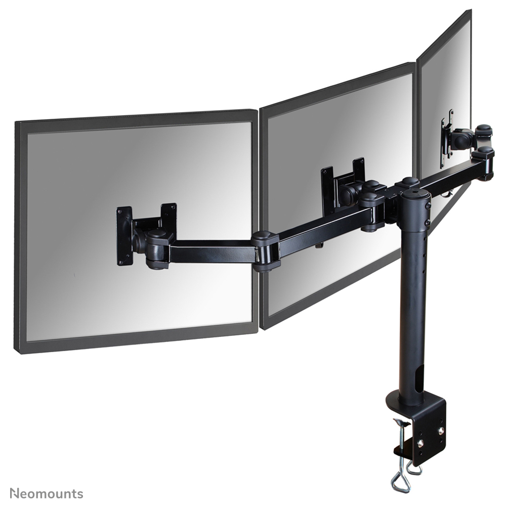 Neomounts FPMA-D960D3 - Befestigungskit - full-motion - für 3 LCD-Anzeigen - Schwarz - Bildschirmgröße: 25.4-53.3 cm (10"-21")