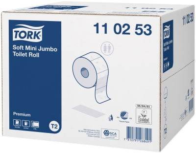 TORK weiches Mini Jumbo Toilettenpapier - 170 m - 9,7 cm - 18,8 cm - 5,9 cm - 14 cm - 188 mm