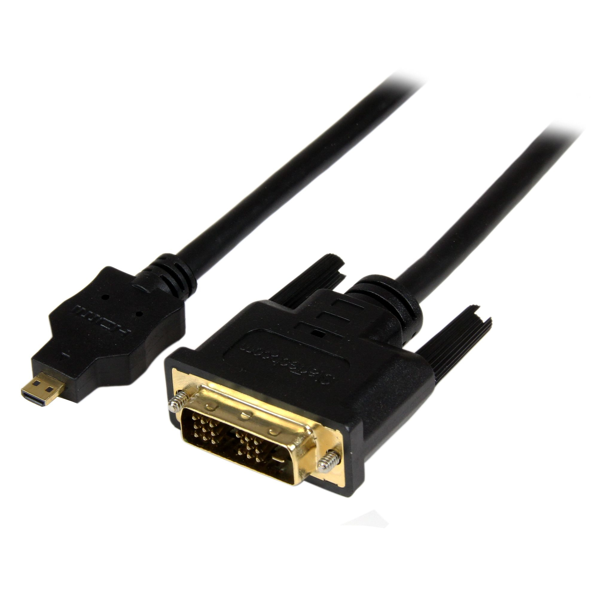 StarTech.com 1m Micro HDMI auf DVI Kabel - micro HDMI Typ-D / DVI-D Adapterkabel - St/St - Videokabel - DVI-D (M)