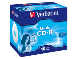 Verbatim Live It! - 10 x CD-R (80 Min) 16x - Jewel Case (Schachtel)