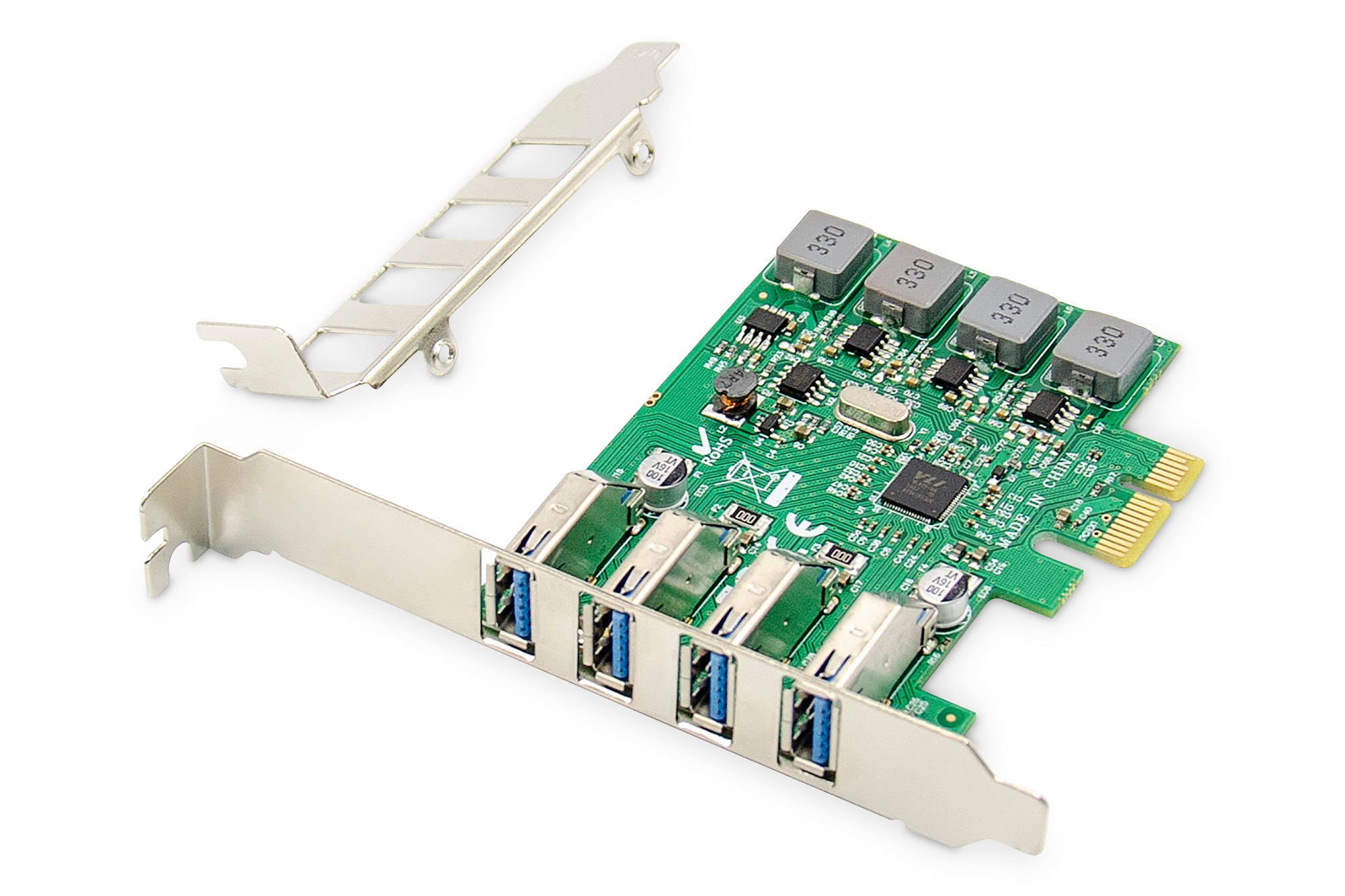 DIGITUS 4-Port USB 3.0 PCI Express Add-On Karte