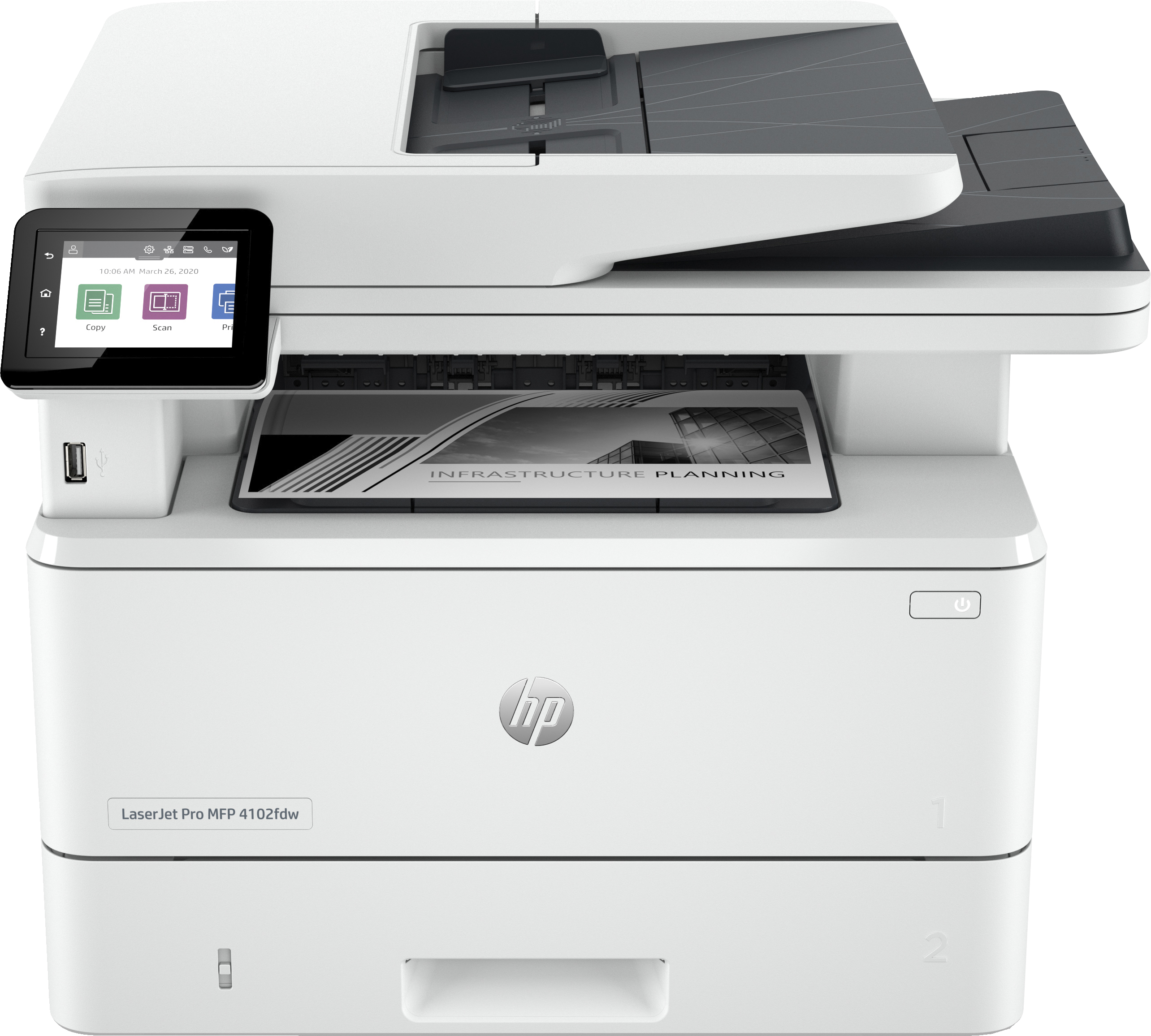 HP LaserJet Pro MFP 4102dw - Multifunktionsdrucker - s/w - Laser - Legal (216 x 356 mm)