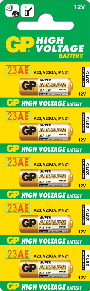 GP Battery GP High Voltage 23AE - Batterie 5 x 23A - Alkalisch
