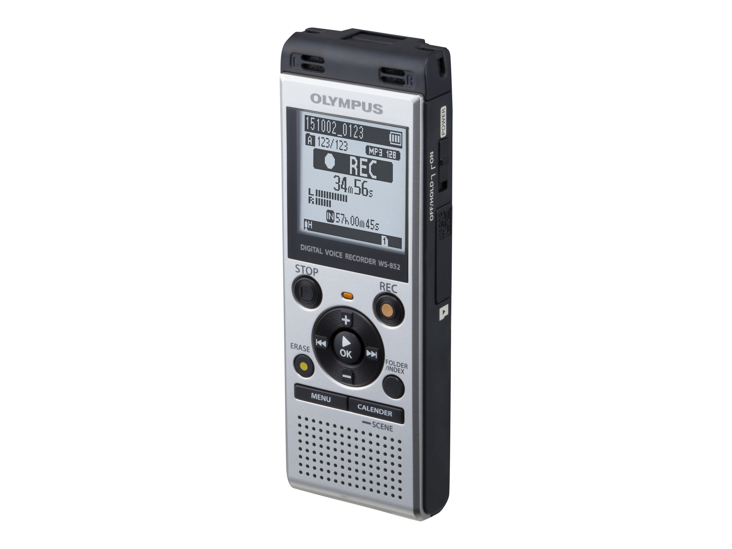 Olympus WS-852 - Voicerecorder - 250 mW - 4 GB