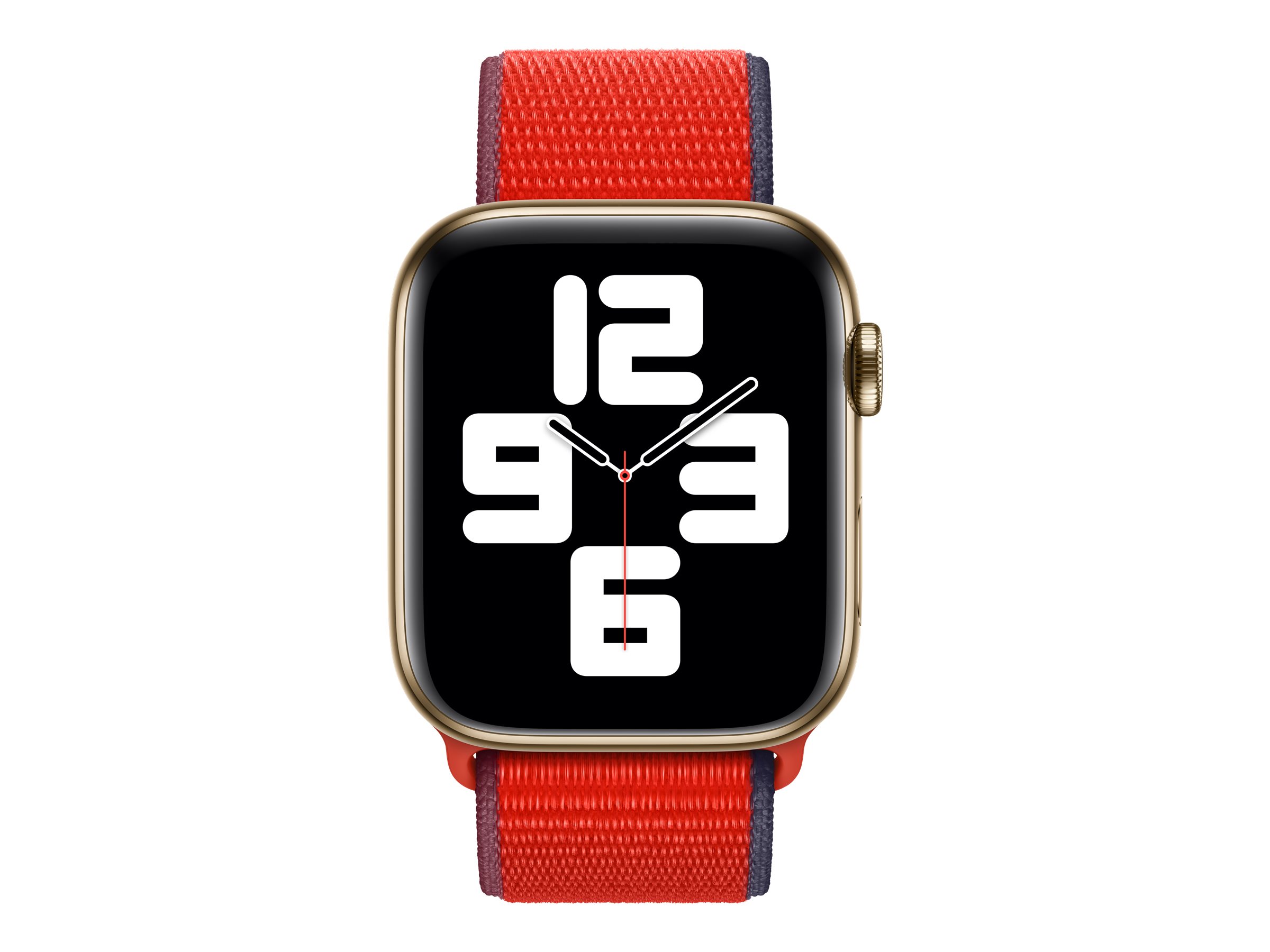 Apple 44mm Sport Loop - (PRODUCT) RED - Uhrarmband für Smartwatch - Normalgröße - Rot - für Watch (42 mm, 44 mm, 45 mm, 49 mm)