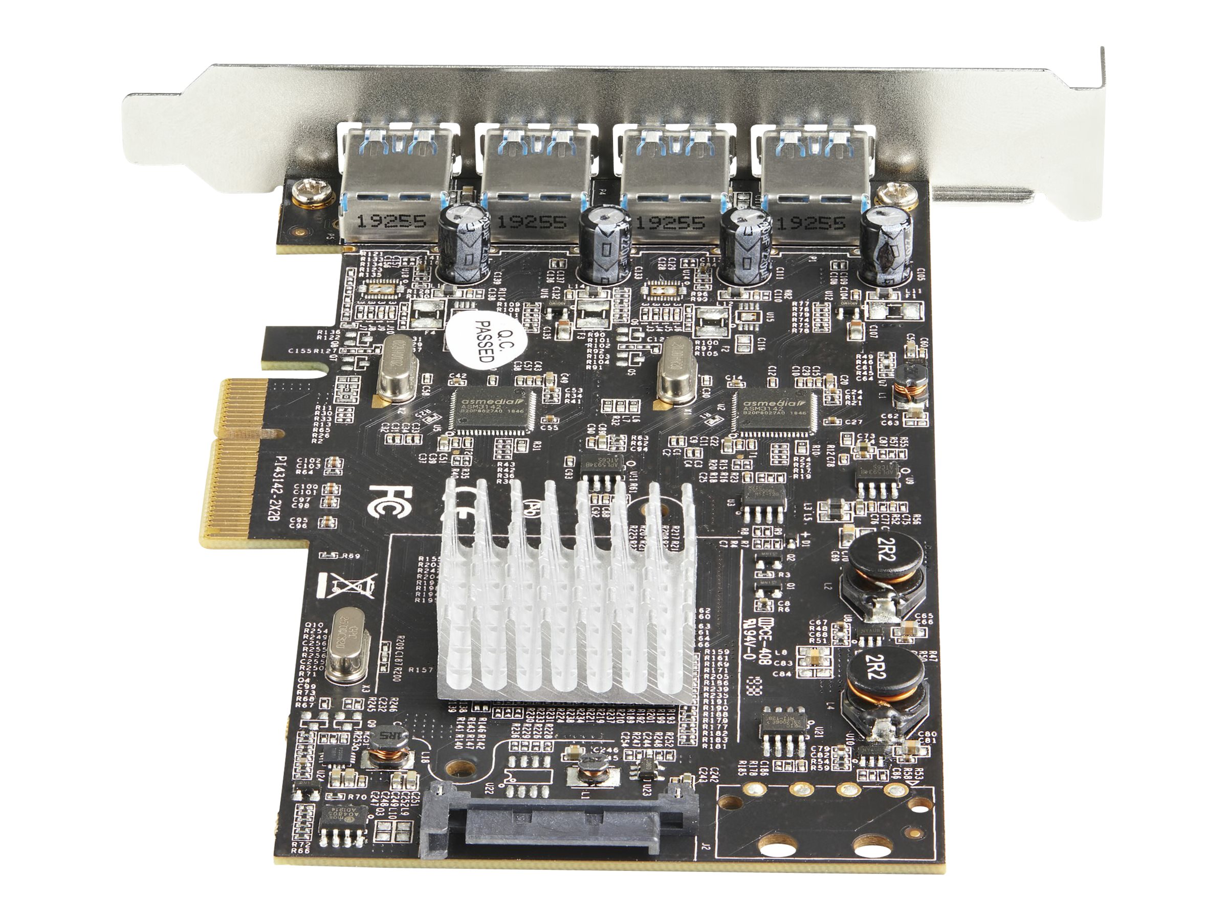 StarTech.com 4-Port USB PCIe Adapter - 10 Gbit/s USB 3.1/3.2 Gen 2 Typ-A PCI Express Erweiterungskarte mit 2 Controllern - 4x USB-A - USB-PCIe-Schnittstellenkarte - Windows/Mac/Linux (PEXUSB314A2V2)